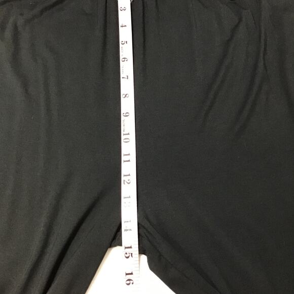 LULU'S M black straight leg elastic waist pocket lounge pants NEW B165 - Picture 5 of 7